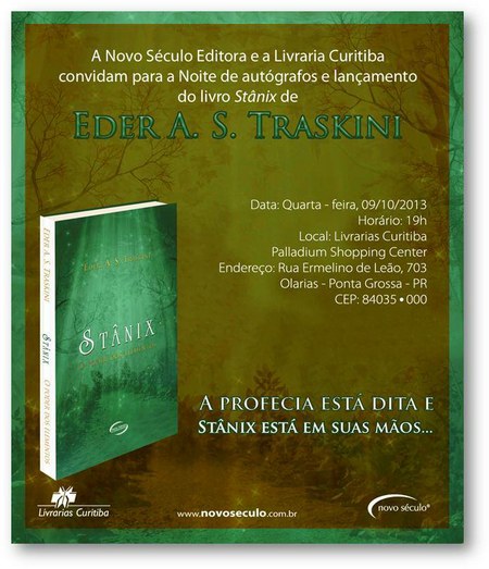 Estudante da UEPG lança livro Stânix – O poder dos elementos