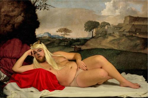 Bernardo Iurk em "Venus adormecida" (Giorgione Ticiano)