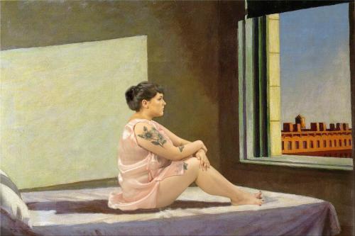 Ana Ventura em "Morning Sun" (Edward Hopper)